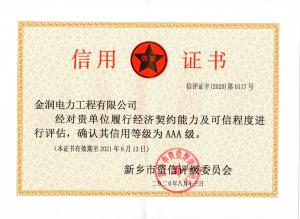 Credit certificate